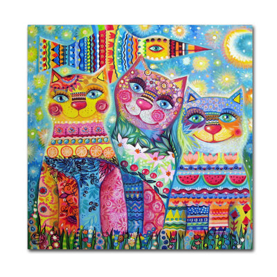 « déco chats », reproduction d’impression sur toile tendue