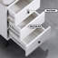 Bureau rectangulaire en pierre frittée + bois manufacturé + acier au carbone avec 3 tiroirs-987143321-987143326