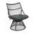 Charming Wicker Chair And Side Table Set For Relaxing Outdoors