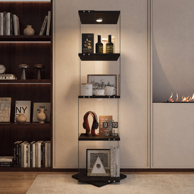 Glass 38 cm W Display Cabinet