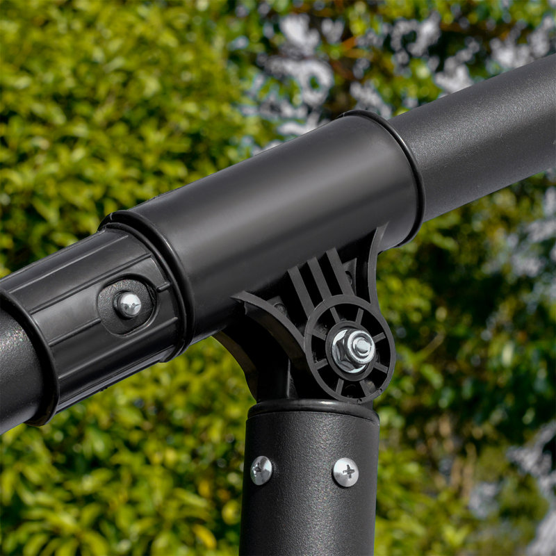 Brikene 265cm Tilt Cantilever Parasol, Black