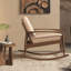 Chaise berçante simple en métal massif