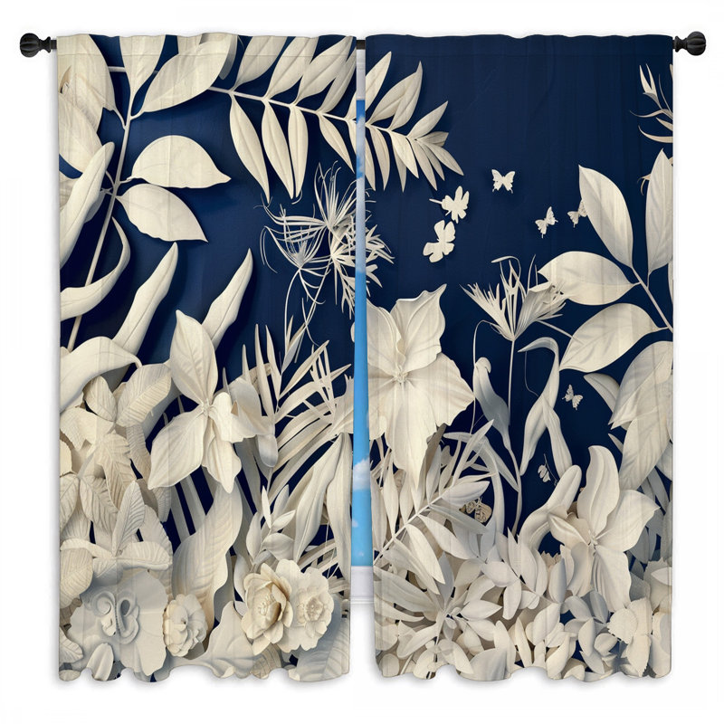 Paire de rideaux obscurcissant en polyester Mikequan, L 20 po x L 52 po