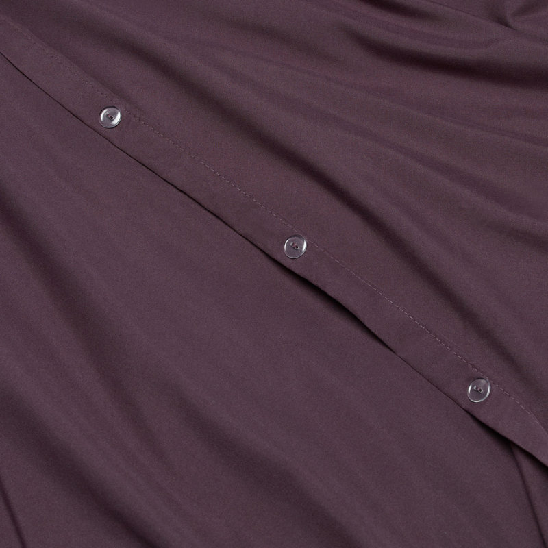 Modern & Contemporary Duvet Cover, Purple Eggplant, Extra-long Twin Duvet Cover + 2 Additional Pieces