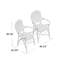 Chaise de patio empilable Androula
