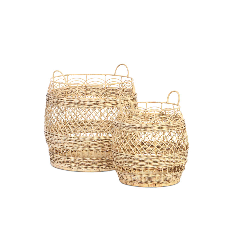 17 Stories Storage Wicker Decorative Basket