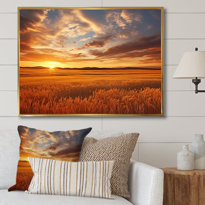 «Scenic Sky On Golden Horizon IV», reproduction d'art sur toile
