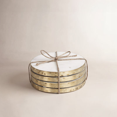 Gibbs Round 4 Piece Coaster Set
