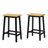 Large Kitchen Island with 2 Bar Stools, Power Outlet, Door Internal Storage Rack, Kitchen Storage Cart on Wheels with Drop Leaf-1373799825