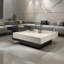 Table basse carrée en pierre de luxe italienne légère-122904075
