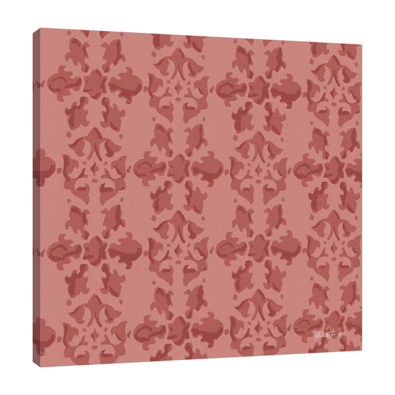 «Vintage Petals Motif VD», toile tendue par Katie pertiet, H 18 po x l 18 po x P 1,5 po
