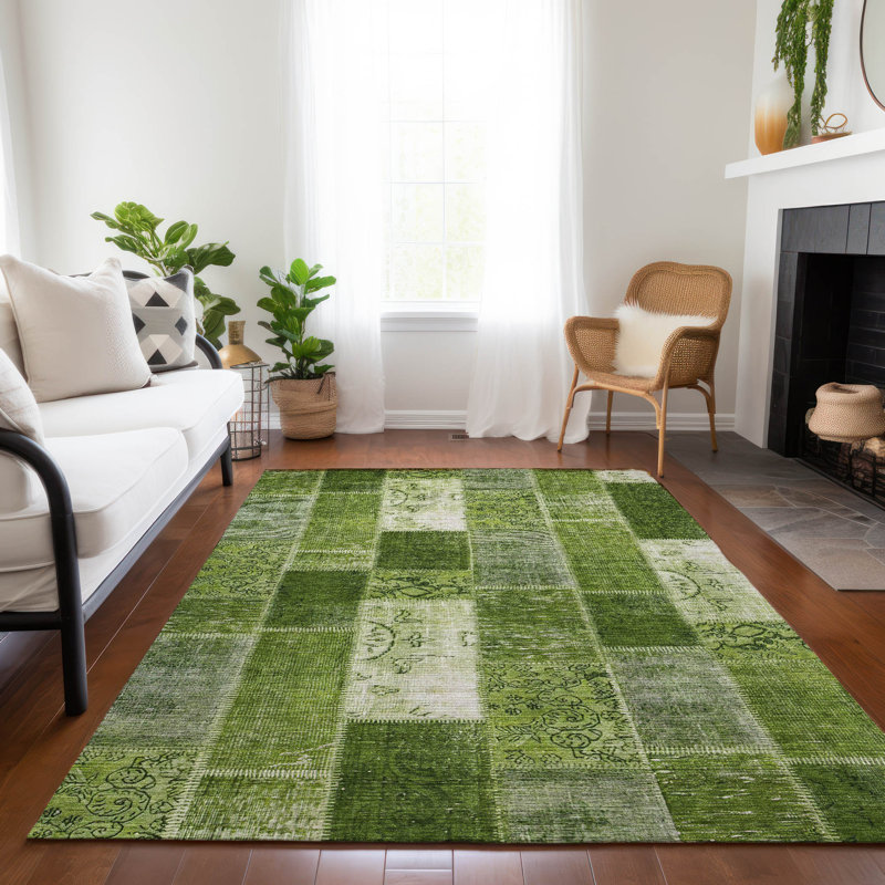 Patchwork Indoor / Outdoor Rug, Rectangle 9' x 12'