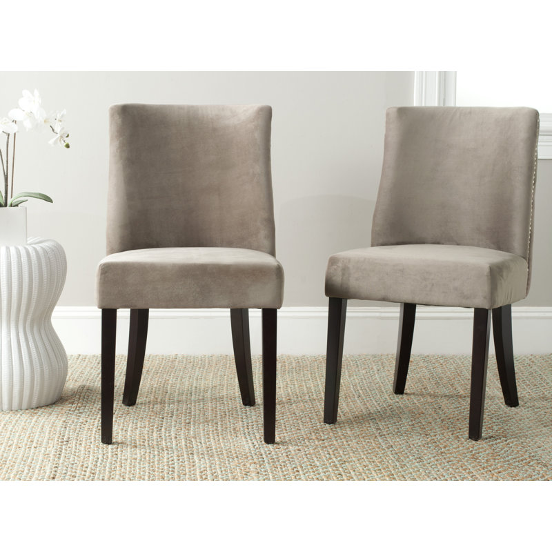 19.3'' H Upholstered Side Chair, Mushroom Taupe