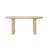 70.8" W Natural Solid Oak Dining Table with Fluted Pedestals