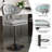 Bergess Swivel Upholstered Adjustable Height Counter Stool with Metal Frame-988318356