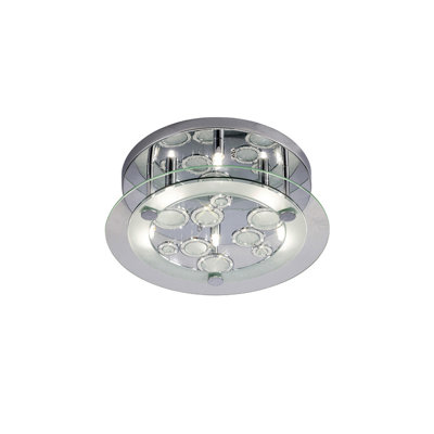 Glass Semi Flush Mount