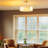 Gold Modern Semi Flush Mount Chandelier