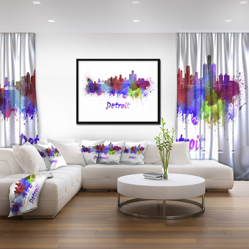 « détroit horizon », peinture sur toile encadrée, H 30 po x l 40 po x P 1,5 po