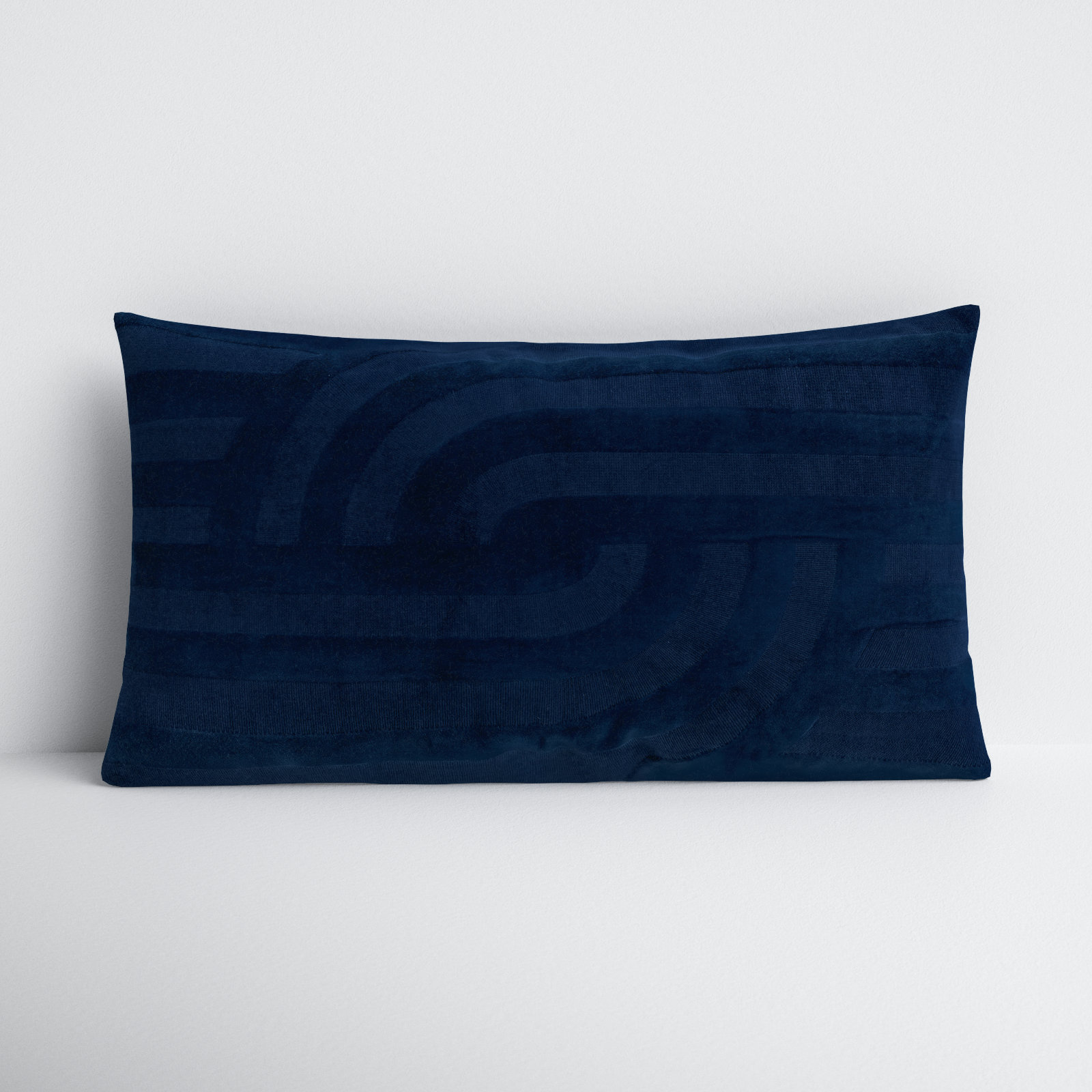 Terrah Embroidered Cotton Lumbar Throw Pillow - Thumbnail 3