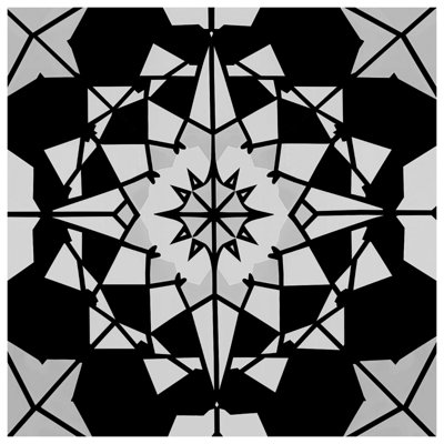Black White Geometric Pattern Comforter