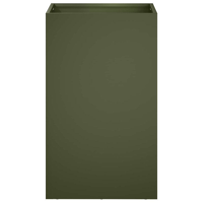 Planter, 50cm H x 30cm W x 30cm D, Olive Green, 2