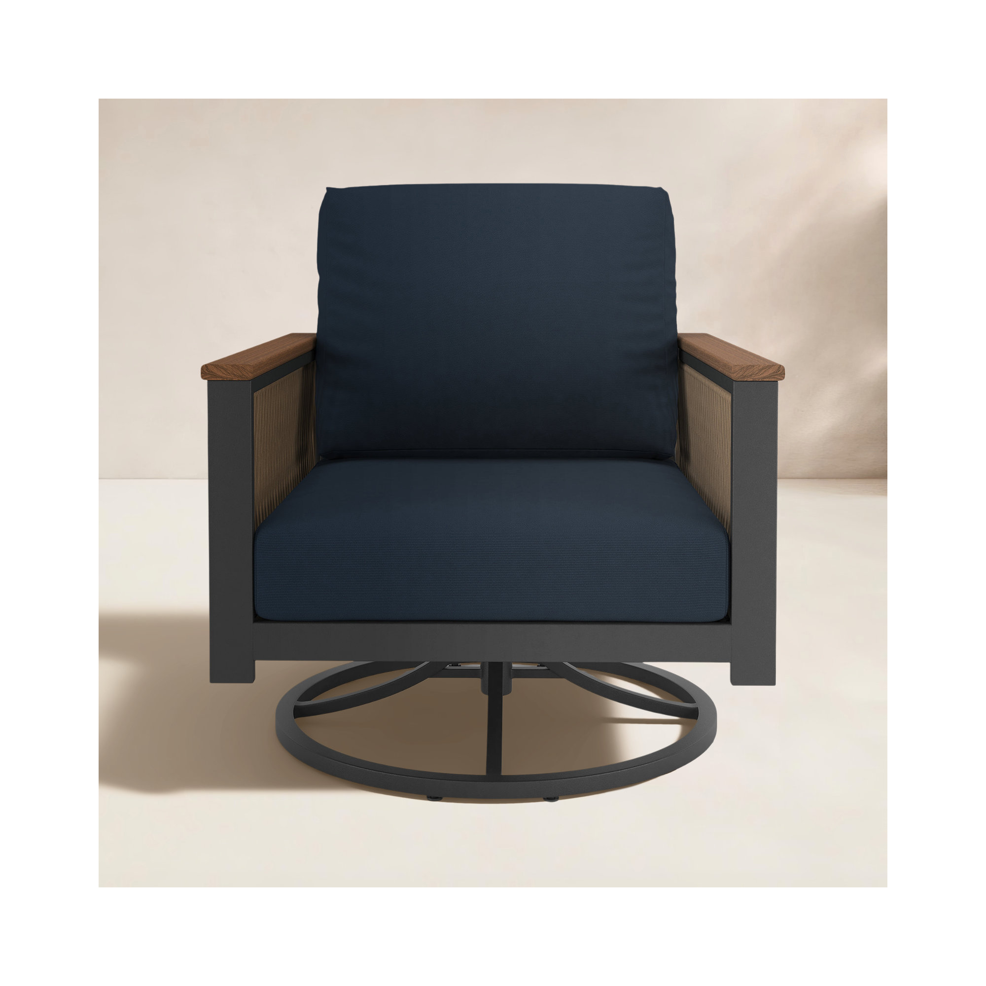 Townsend Patio Chair with Sunbrella® Cushions, Canvas Navy Sunbrella® Canvas