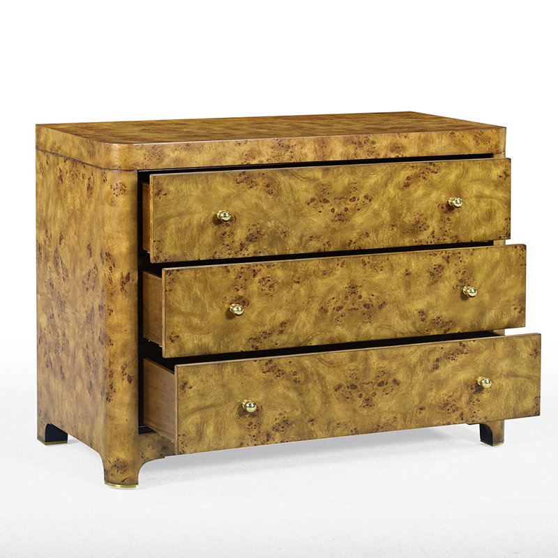 Commode d'appoint Roland, Bois noueux rustique