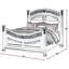 Revêtement en similicuir brun foncé rembourré Meo Bed-106065191