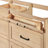 ARIEL Monrow 72" Solid Wood Double Sink Bathroom Vanity in Oak with 1.5" Carrara White Quartz Top, Center, Oval Sink-99405064-131238900-131238906