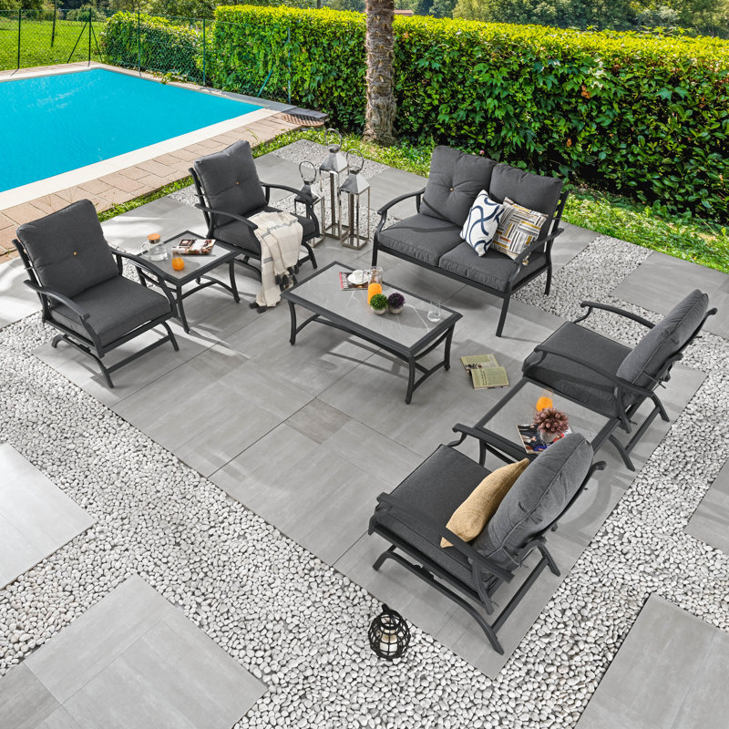 8-Piece conversation set, Dark Gray