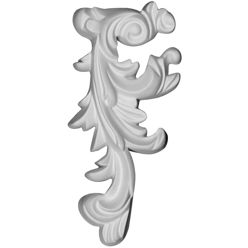 Robin 6.38'' H x 3'' W x 0.88'' D Urethane Onlay Scroll