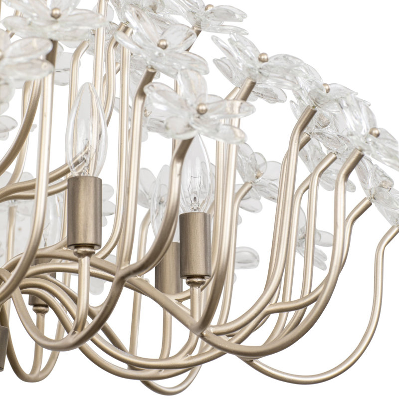 Lustre 8 lumières Wildflower, Poussière dorée