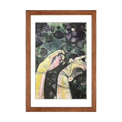 «In The Darkness I Reach», reproduction d'art sur papier encadré
