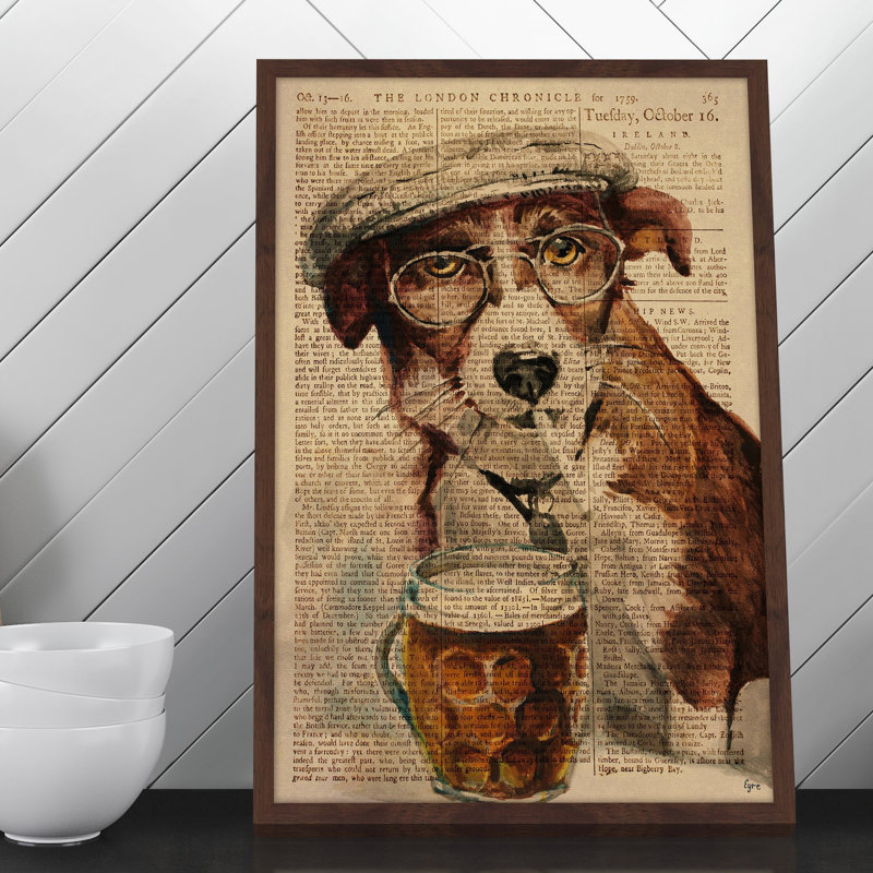 «French Dude II» par Eyre Tarney - impression encadrée, H 24 po x l 16 po x P 1,5 po
