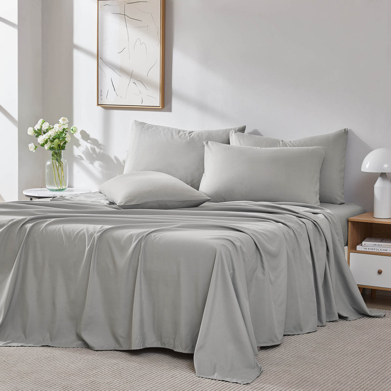 Vilano Springs Extra Deep Pocket Sheet Set, 6-Piece Ultra Soft Microfiber Sheets and Pillow Cases, Wrinkle Resistant, Easy Care
