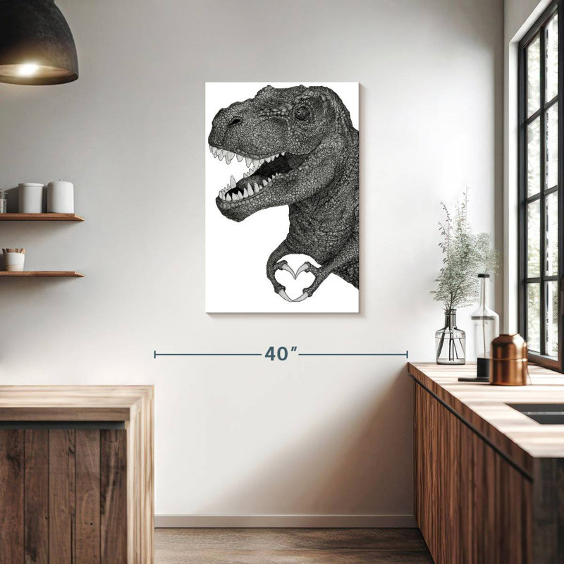 Brampt Dino Love, 36" H x 24" W
