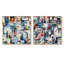 Ensemble de 2 reproductions d'art sur toile à motif abstrait Corabeth-102579340-102579337