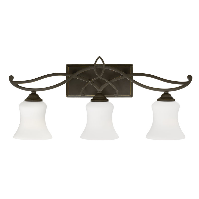 Ingersoll 3 -Light Dimmable Silver Vanity Light, Incandescent, Antique Nickel