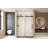 Frameless Single Sliding Shower Door With Clear Tempered Glass And Stainless Steel Handle, 56-60 Inch Width, 76 Inch Height, Explosion Proof Film Included-125252049