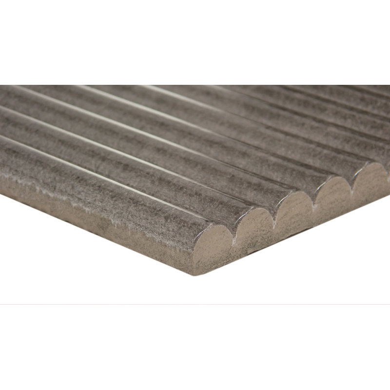 Pagoni 4 In. X 9 In. Glossy Porcelain Wall Tile (7.29 Sq. Ft./Case), Piano Dark
