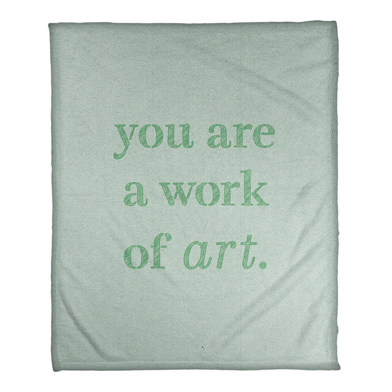Sewn Throw Blanket, Medium, 30" W x 40" L, Dark Green