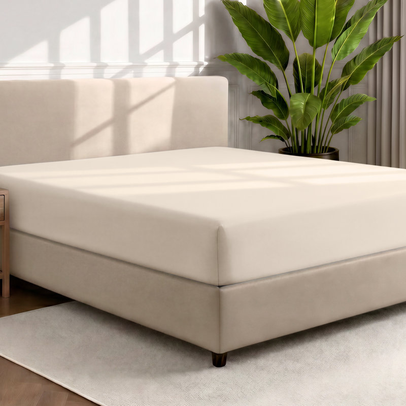 Microfiber Fitted Sheet, King Fitted Sheet, Sand