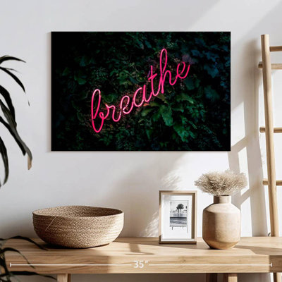 Tergel Breathe Neon Sign