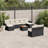 Vidaxl Garden Sofa Set Black