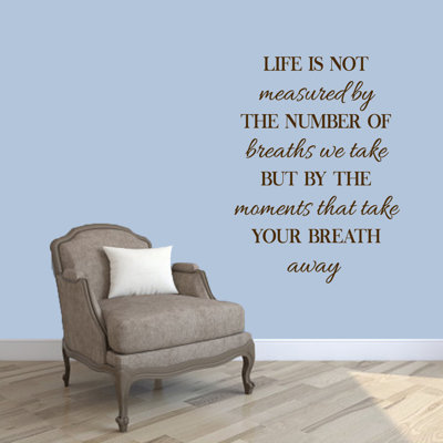 Text & Numbers Non-Wall Damaging Wall Decal