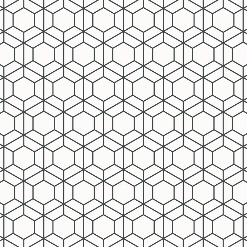 Linear Vector Pattern by PRAWIT PARASIM - Wrapped Canvas Print, 30cm H x 30cm W x 3.8cm D