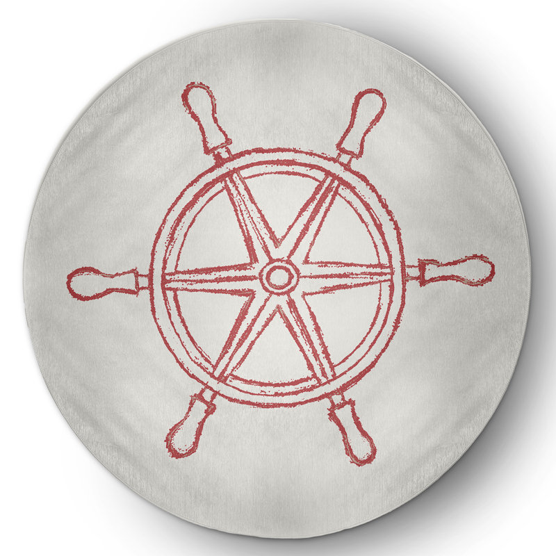 Luyen Chenille Indoor Rug, Round 5'