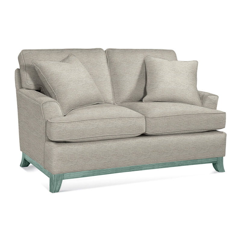 Oaks Way Upholstered 60'' Loveseat, Basic Beige, 0317-85, Flax