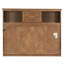 Lit escamotable simple avec station de charge et tiroir, couleur bois-1728120903
