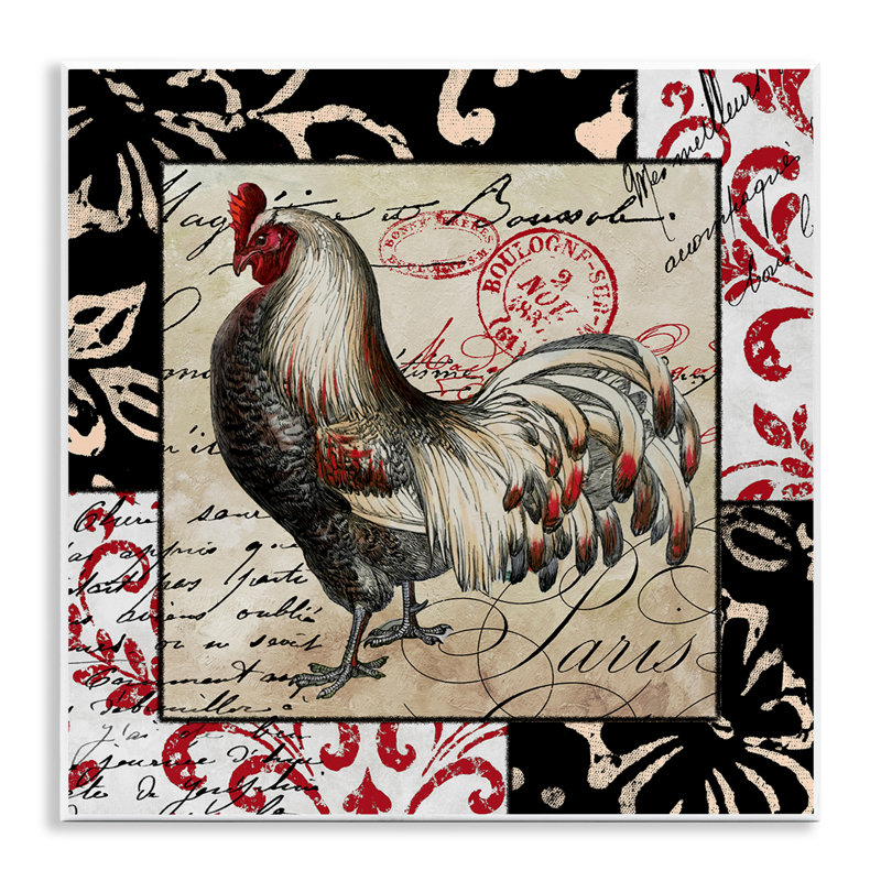 Poule avec art mural rétro par Sasha